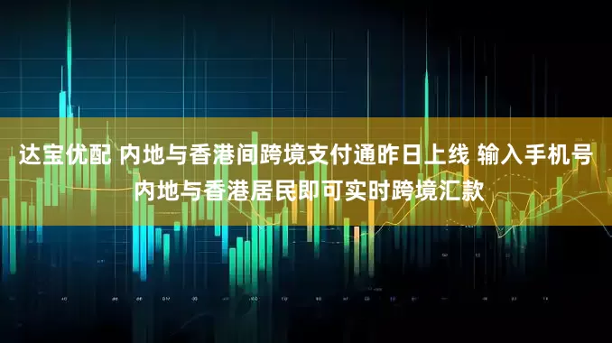 达宝优配 内地与香港间跨境支付通昨日上线 输入手机号 内地与香港居民即可实时跨境汇款