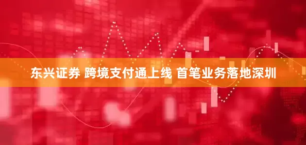 东兴证券 跨境支付通上线 首笔业务落地深圳